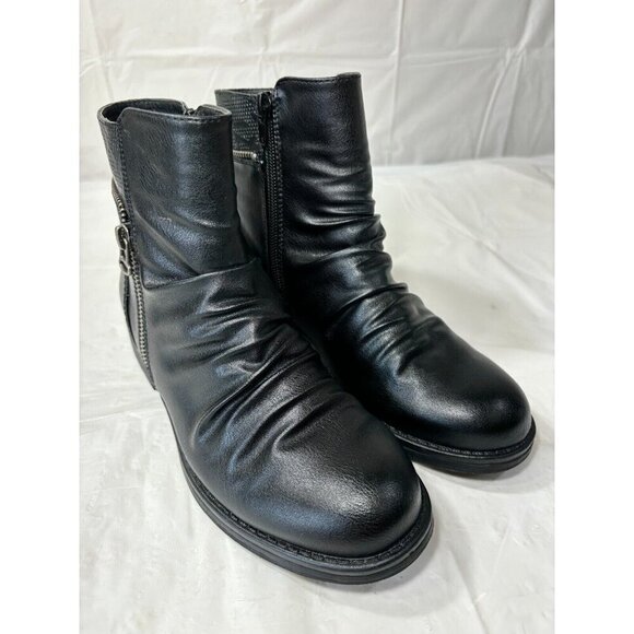 Sean Alan Riley Waterproof Black Ankle Boot Size 7 - Picture 1 of 15